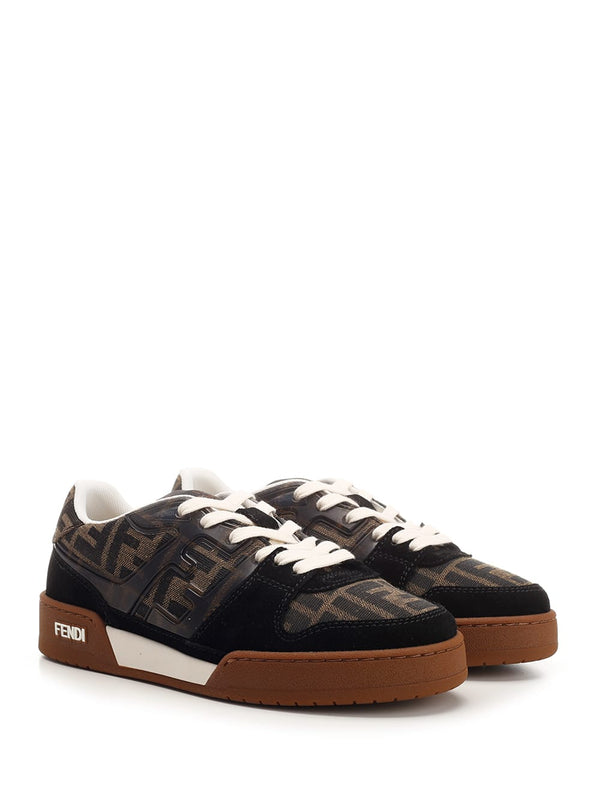 Fendi Sneakers
Brown FF jacquard low-tops