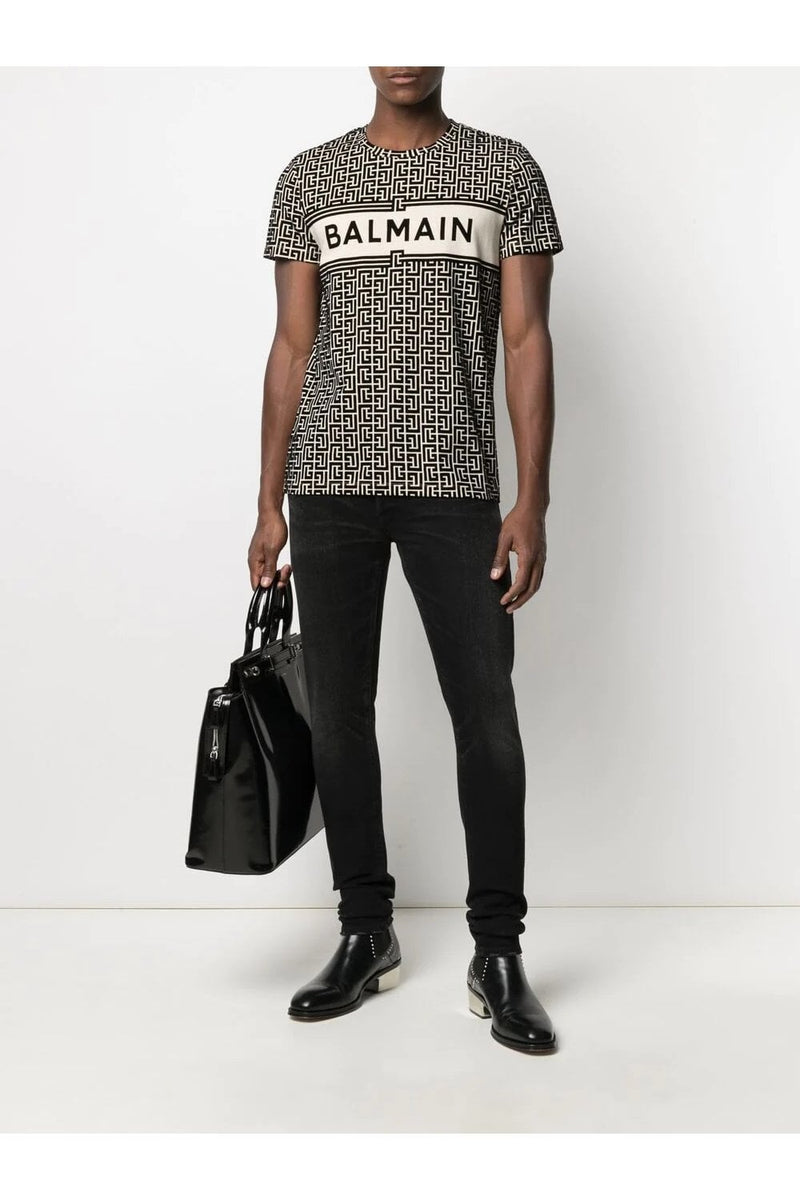 BALMAIN
Monogram-Pattern T-Shirt