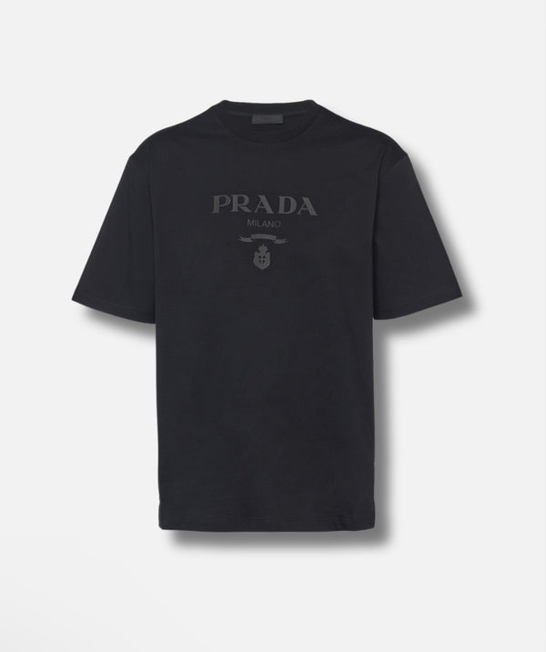 Prada raised-logo cotton T-shirt