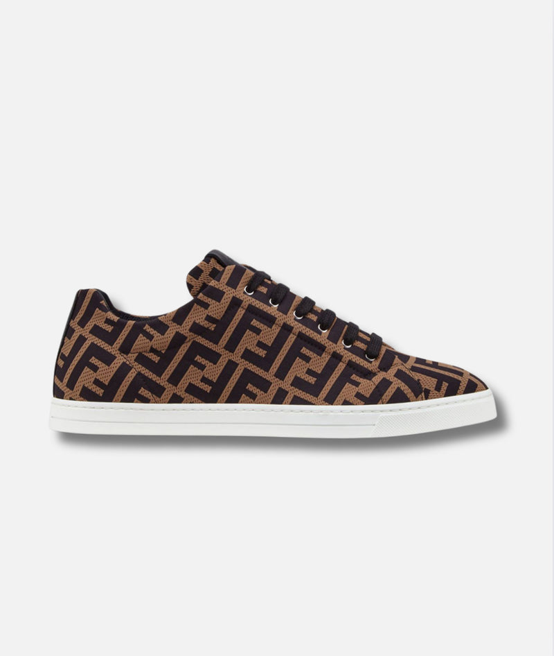 Fendi Sneakers Brown tech fabric low-tops