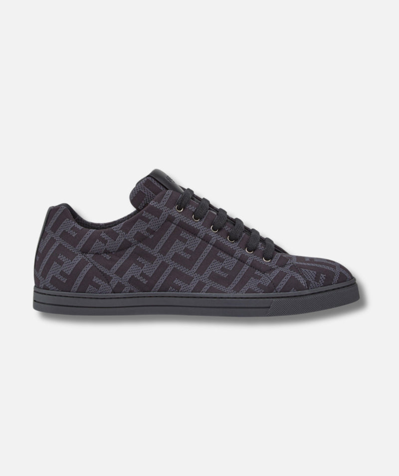 Fendi Sneakers Black tech fabric low-tops