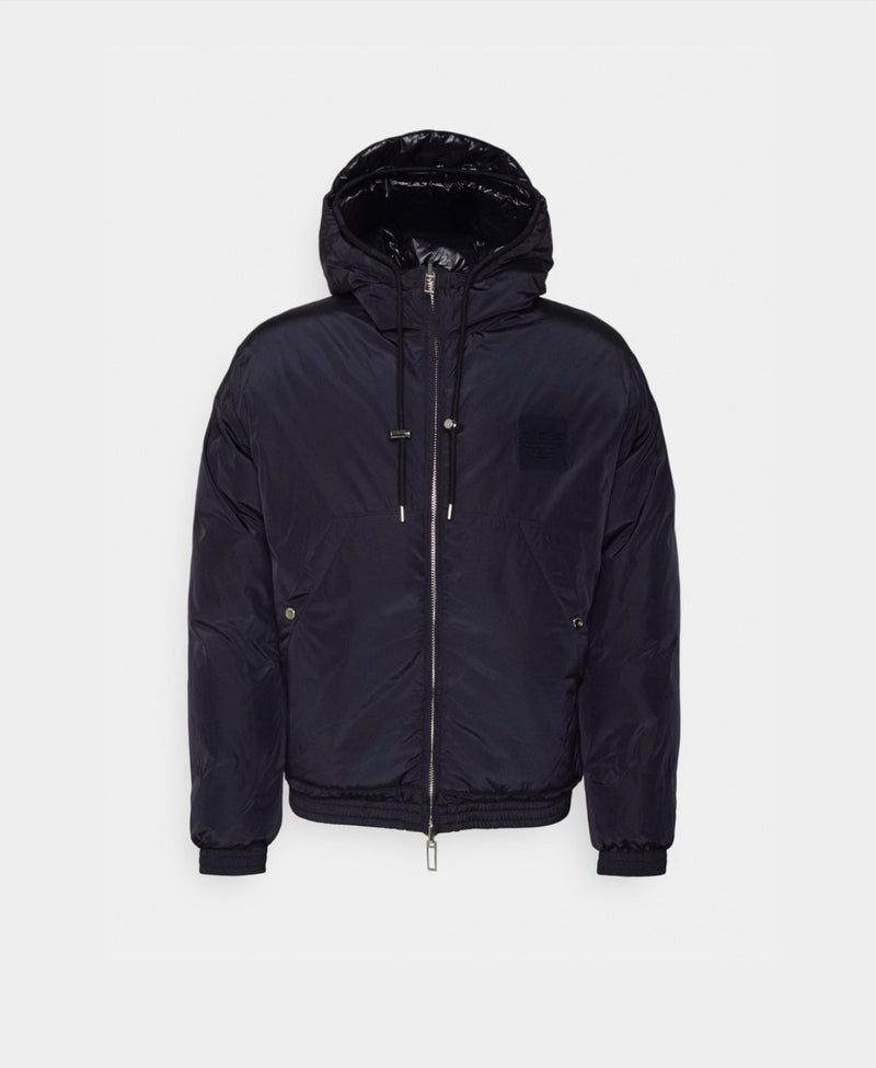 EMPORIO ARMANI Reversible Hooded Padded Jacket Navy