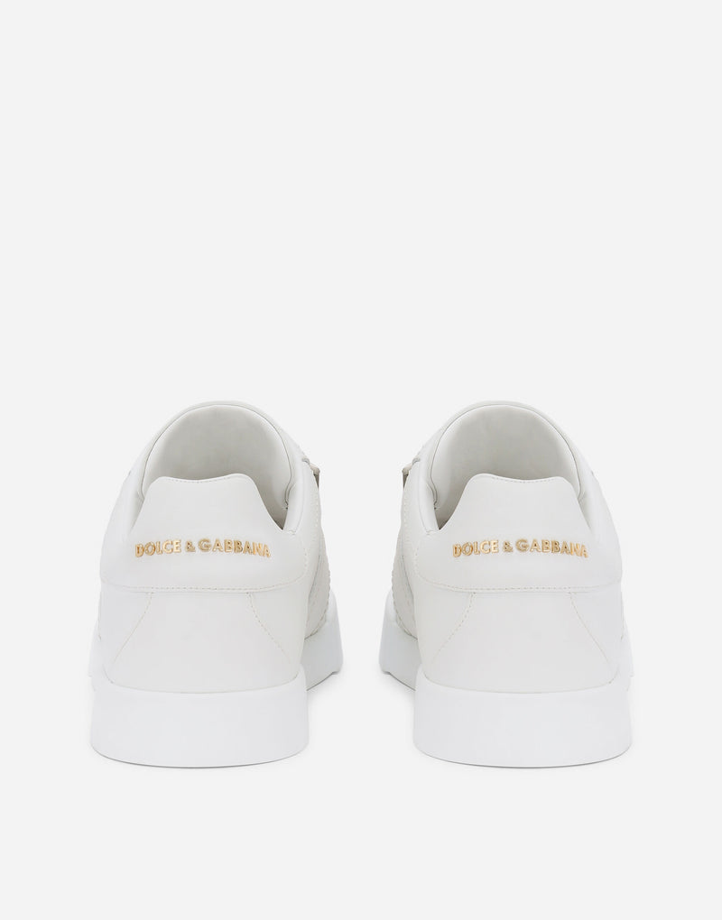 Dolce&Gabbana Calfskin Portofino sneakers with branded tag