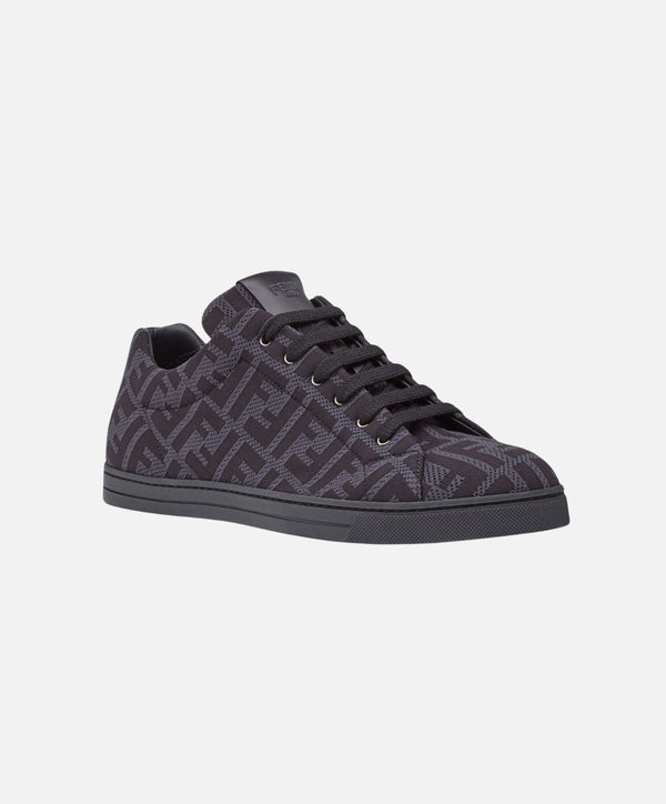 Fendi Sneakers Black tech fabric low-tops