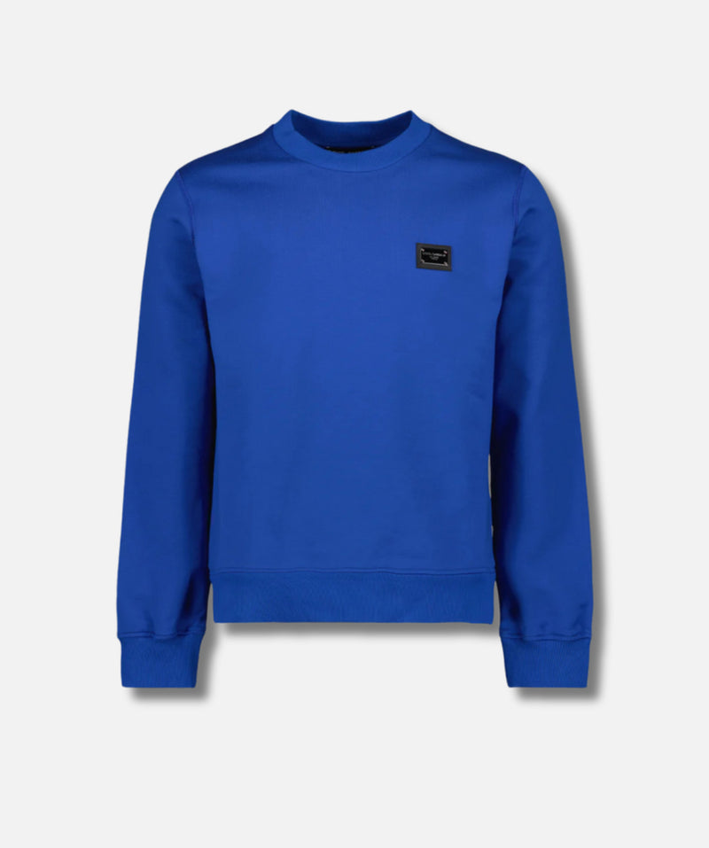 DOLCE & GABBANA
Essentials Plaque Sweatshirt Blue