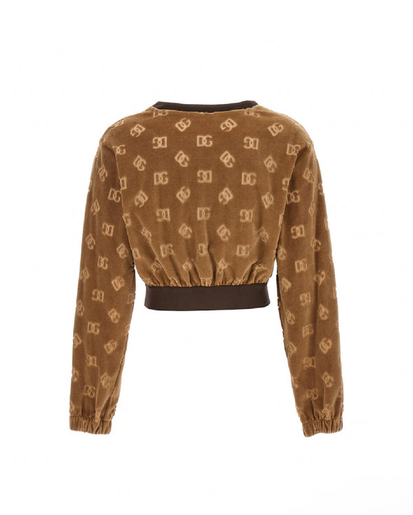 DOLCE & GABBANA
SHORT CHENILLE SWEATSHIRT