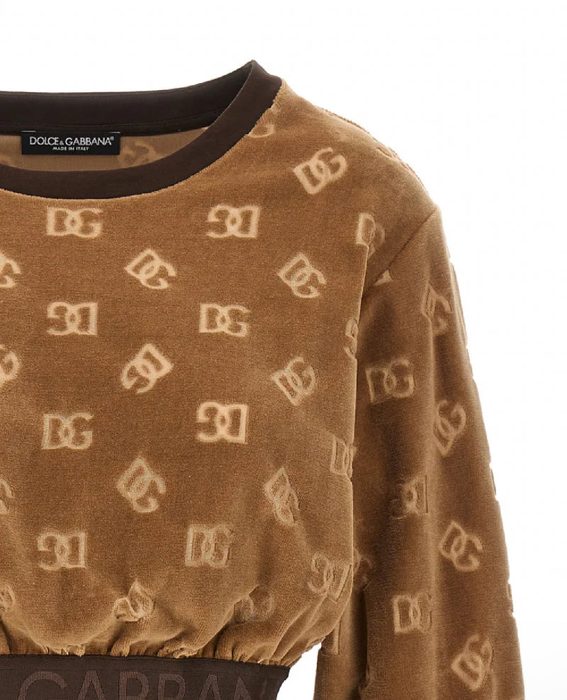 DOLCE & GABBANA
SHORT CHENILLE SWEATSHIRT