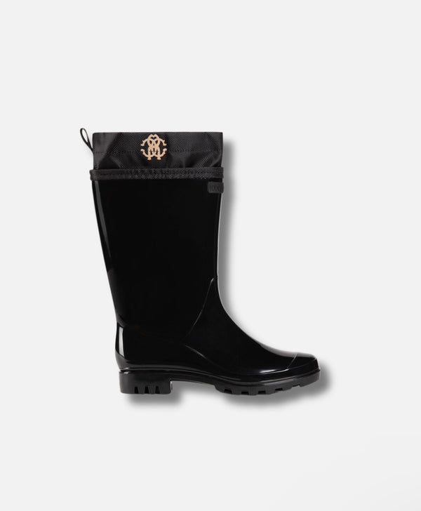 Roberto Cavalli Monogram-Print Boots