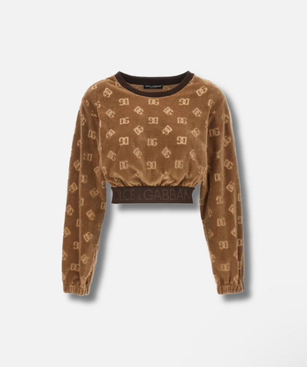 DOLCE & GABBANA
SHORT CHENILLE SWEATSHIRT