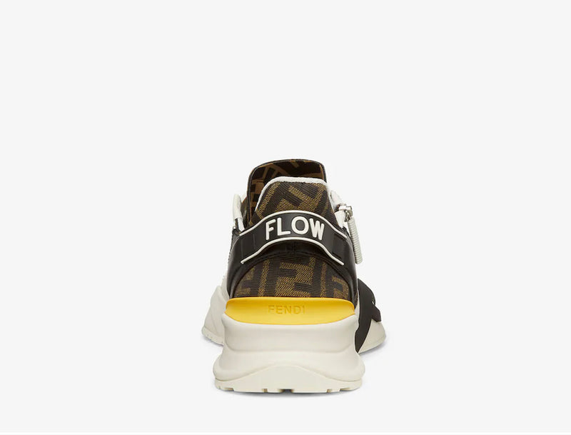 Fendi Flow White leather low-tops