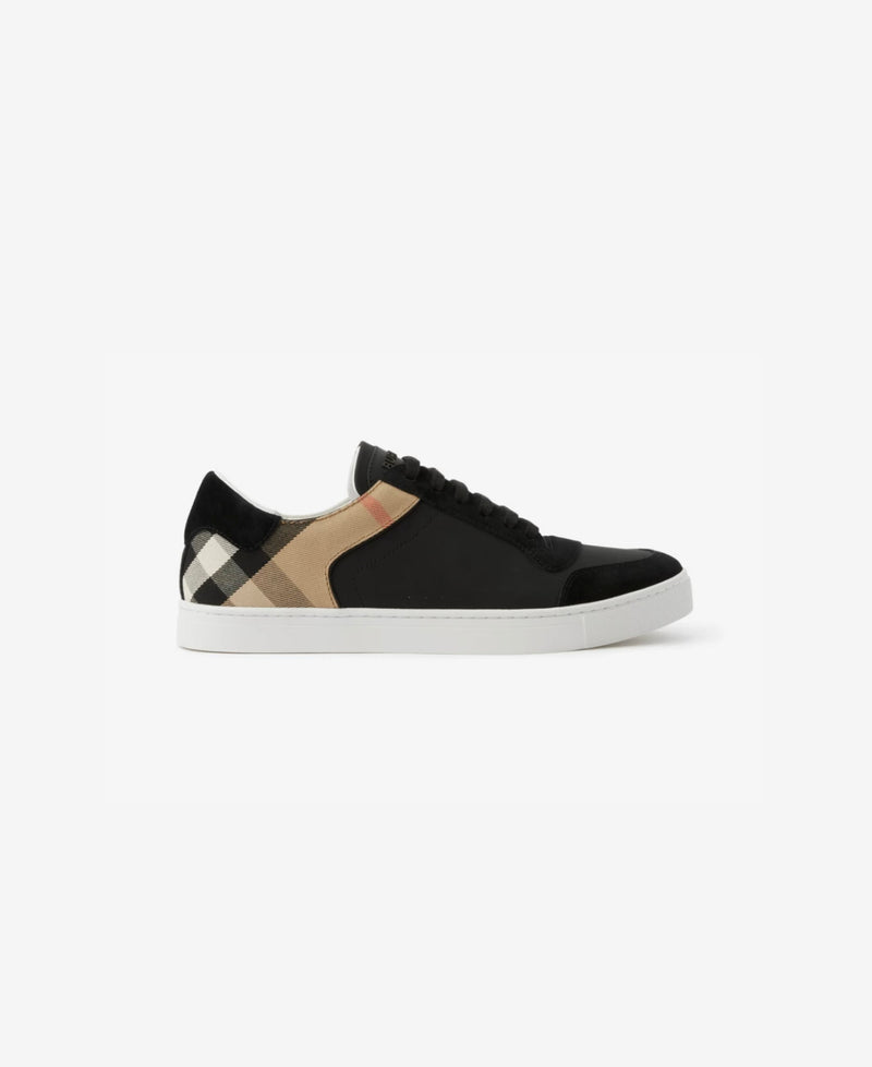 Burberry  Leather, Suede and House Check Cotton SneakersPrice