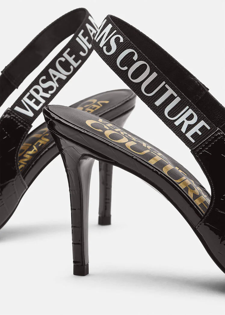 CoVersace jeans DÉCOLLETÉ CON CINTURINO LOGO COUTURE