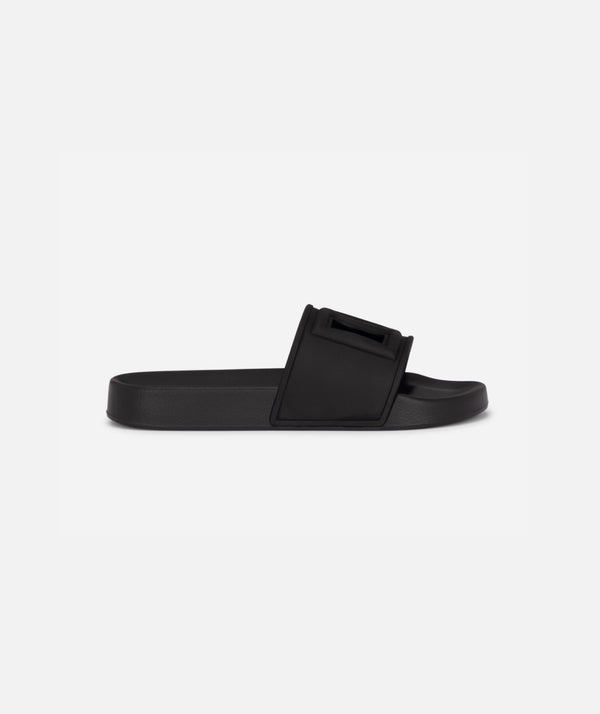 Dolce&Gabbana Rubber beachwear sliders with DG logo