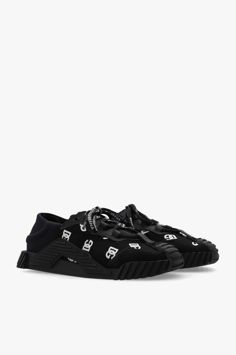 Dolce & Gabbana Boys Black NS1 Logo Trainers