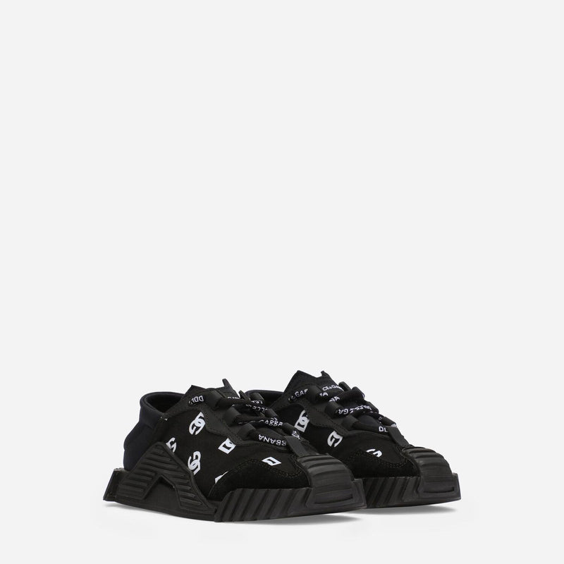 Dolce & Gabbana Boys Black NS1 Logo Trainers