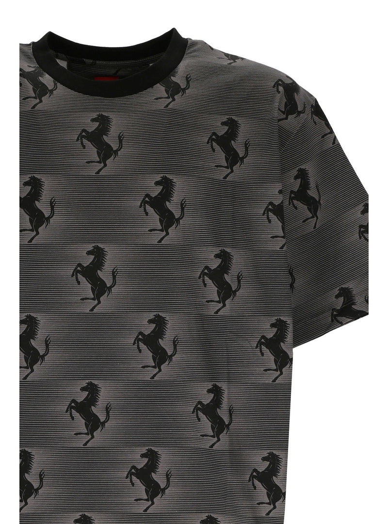 FERRARI Logo-print short-sleeve T-shirt