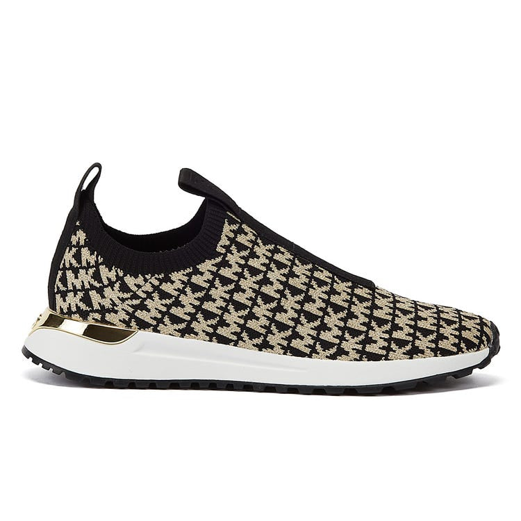 MICHAEL MICHAEL KORS Bodie Metallic Logo Jacquard Slip-On Trainer