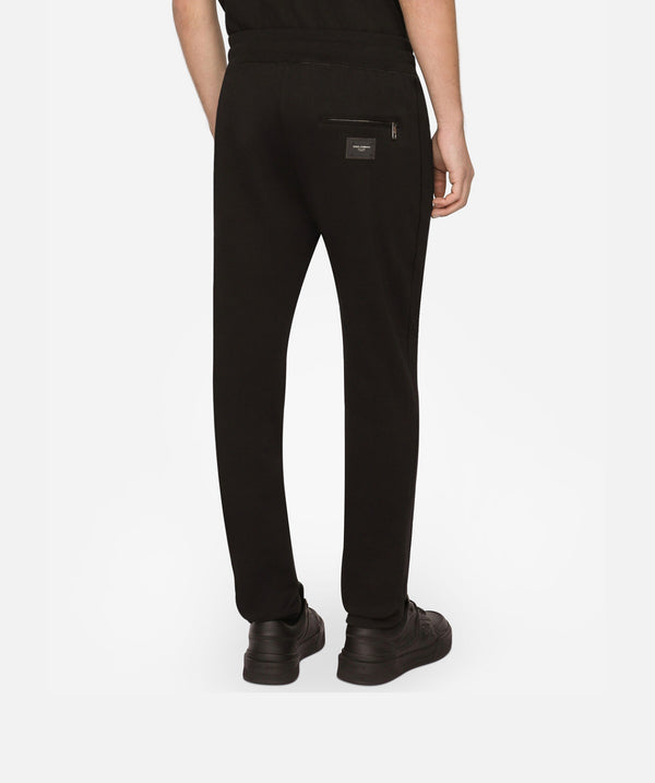 Dolce&Gabbana Jersey jogging pants with branded tag