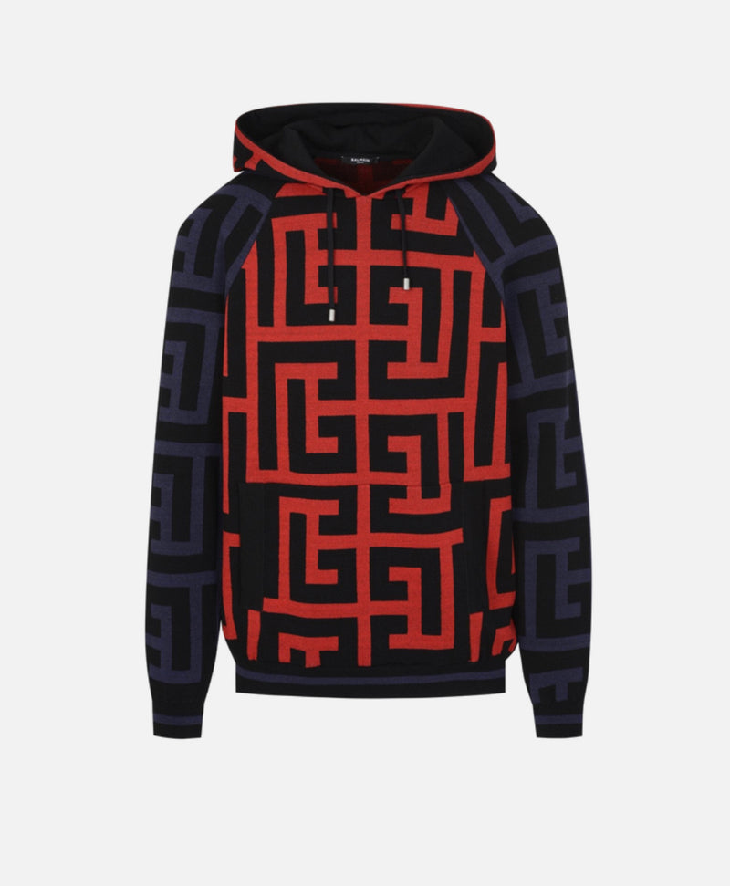 BALMAIN Maxi Monogram Hoodie