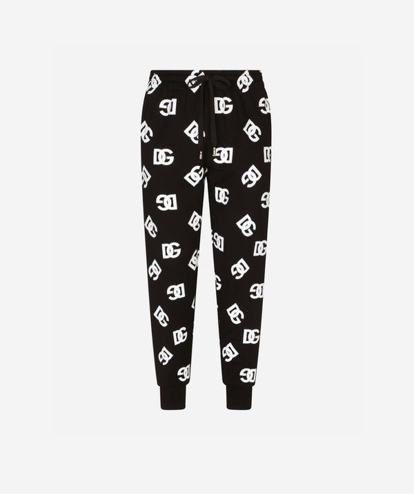 Dolce&Gabbana Jersey jogging pants with DG logo print