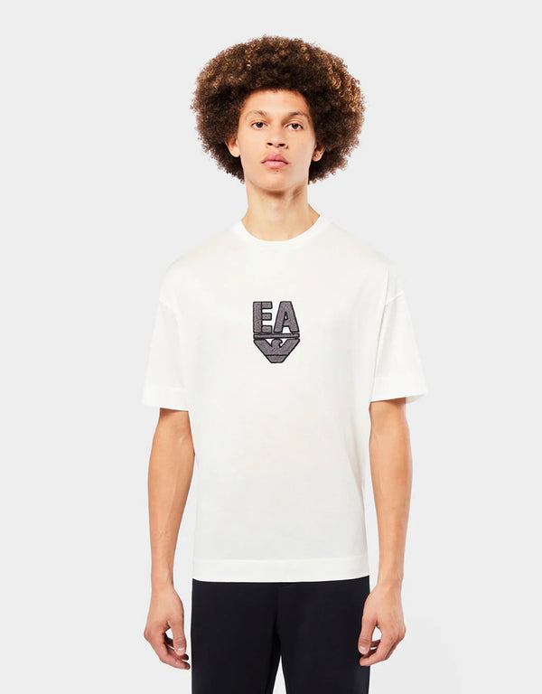 Emporio Armani LOGO-APPLIQUÉD STRETCH T-SHIRT