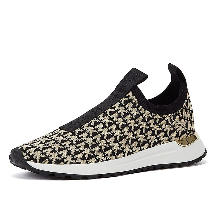 MICHAEL MICHAEL KORS Bodie Metallic Logo Jacquard Slip-On Trainer