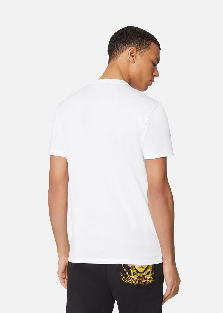 Versace MEDUSA EMBROIDERED T-SHIRT