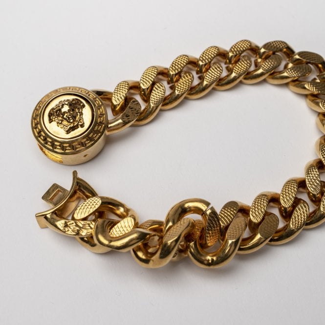 VERSACE Gold Chain Medusa Bracelet