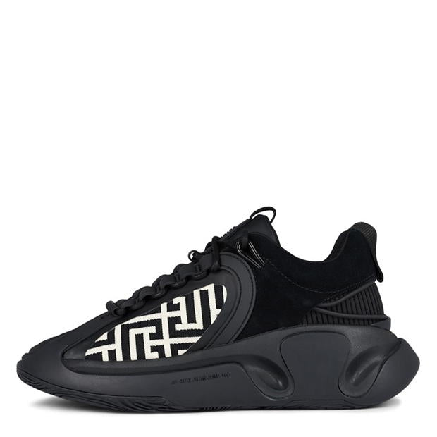 BALMAIN MONOGRAM RUNNER TRAINERS