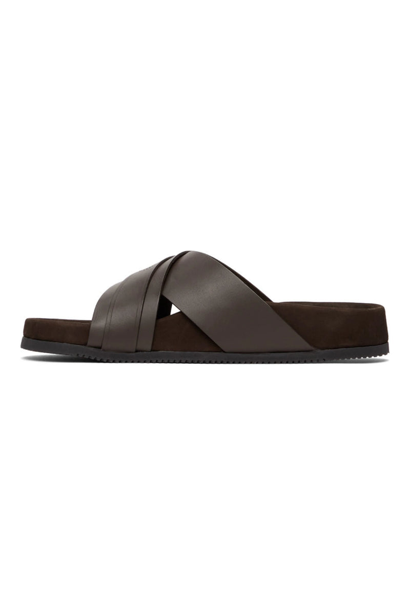 TOM FORD Brown Leather Wicklow Sandals