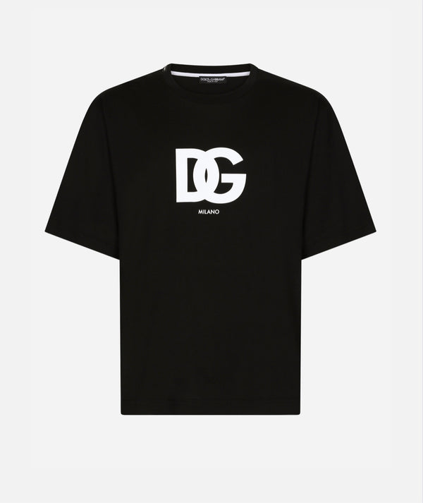 Dolce&Gabbana Cotton T-shirt with DG logo print