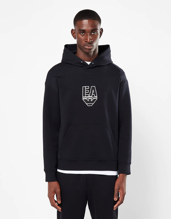 Emporio Armani LOGO JERSEY HOODIE