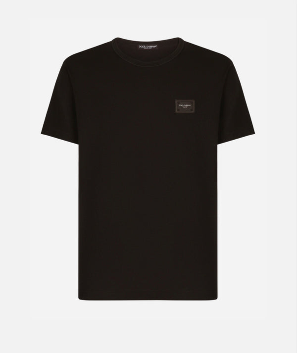 Dolce&Gabbana Cotton T-shirt with branded tag