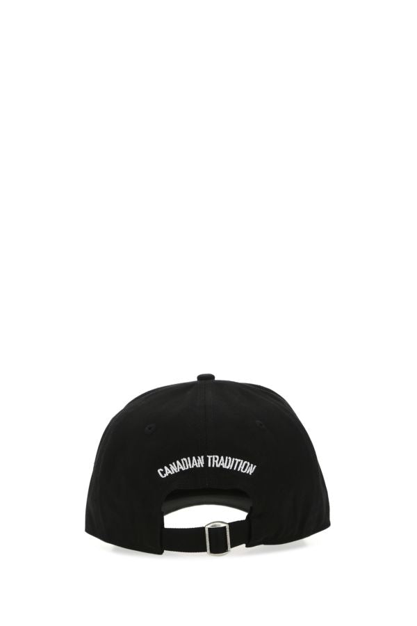 DSQUARED Black cotton baseball cap ITEM