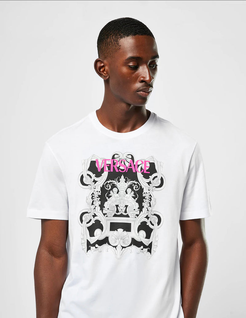 Versace BAROQUE-PRINTED T-SHIRT