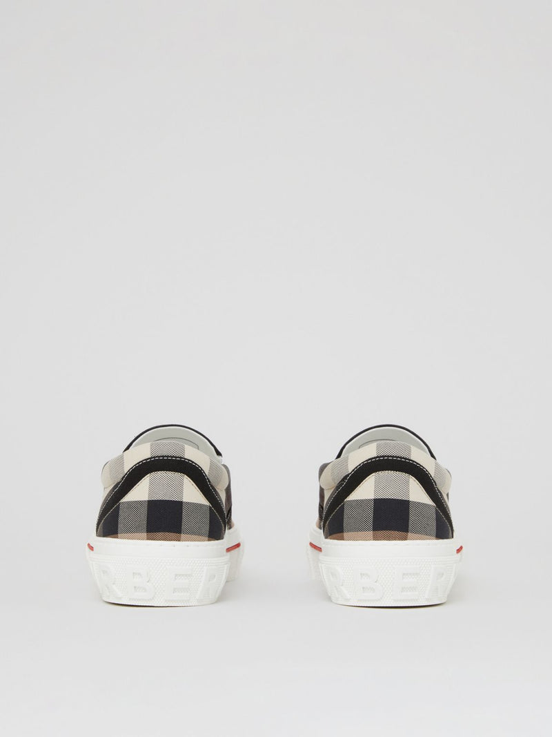 Burberry Exaggerated Check Cotton SneakersPrice