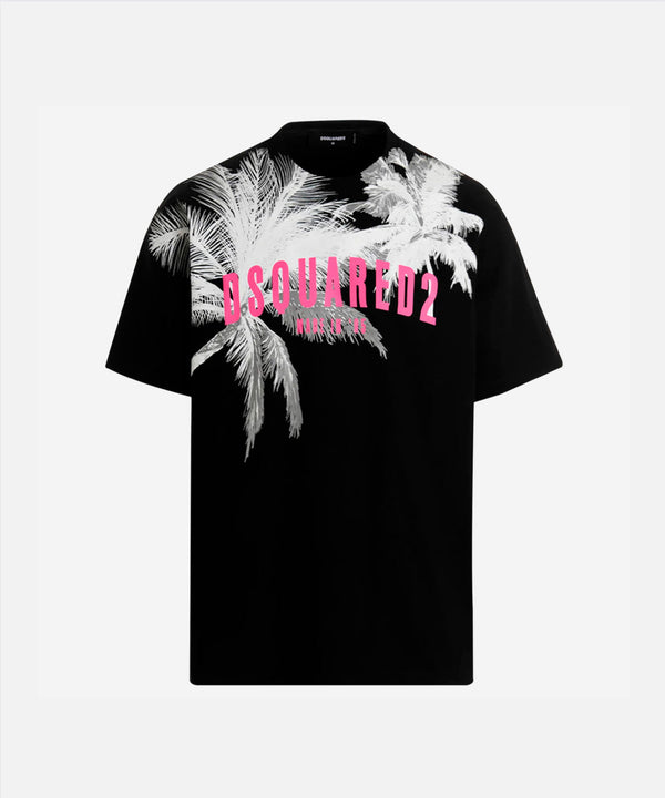 Dsquared2 Palm Tree Print Slouch T-Shirt