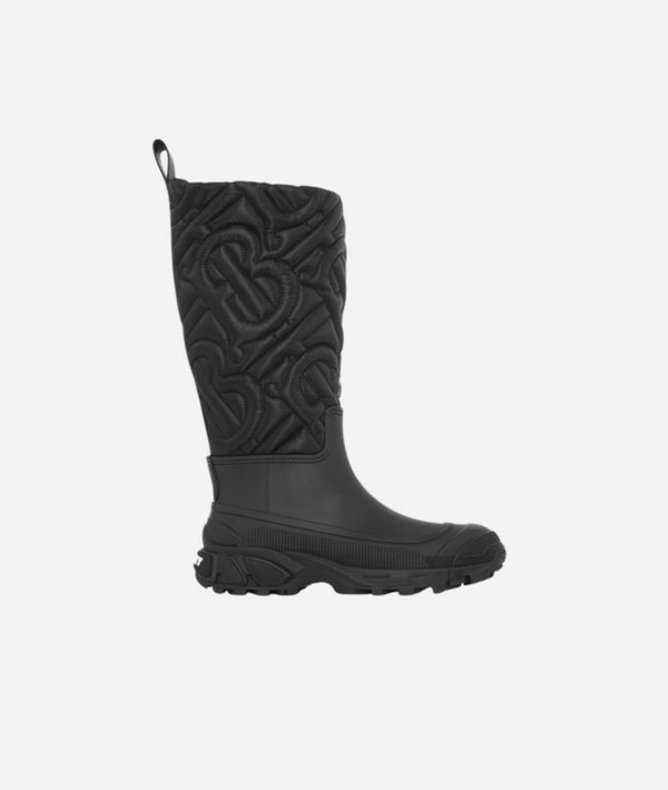 Burberry Quilted Monogram Panel Rain BootsPrice