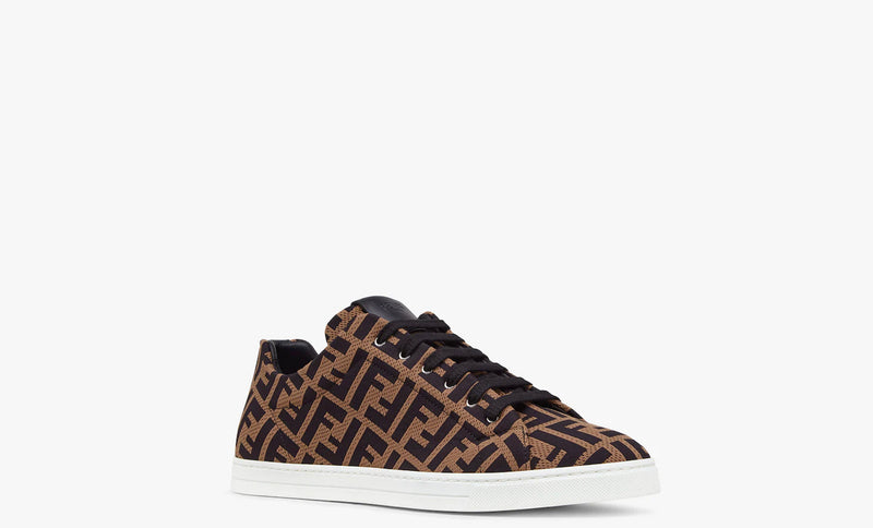 Fendi Sneakers Brown tech fabric low-tops