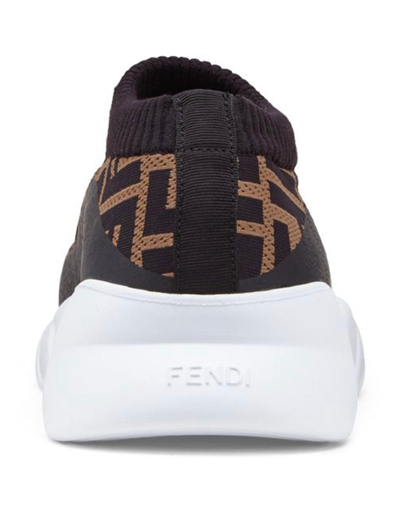 FENDI Grey, tech fabric low-top