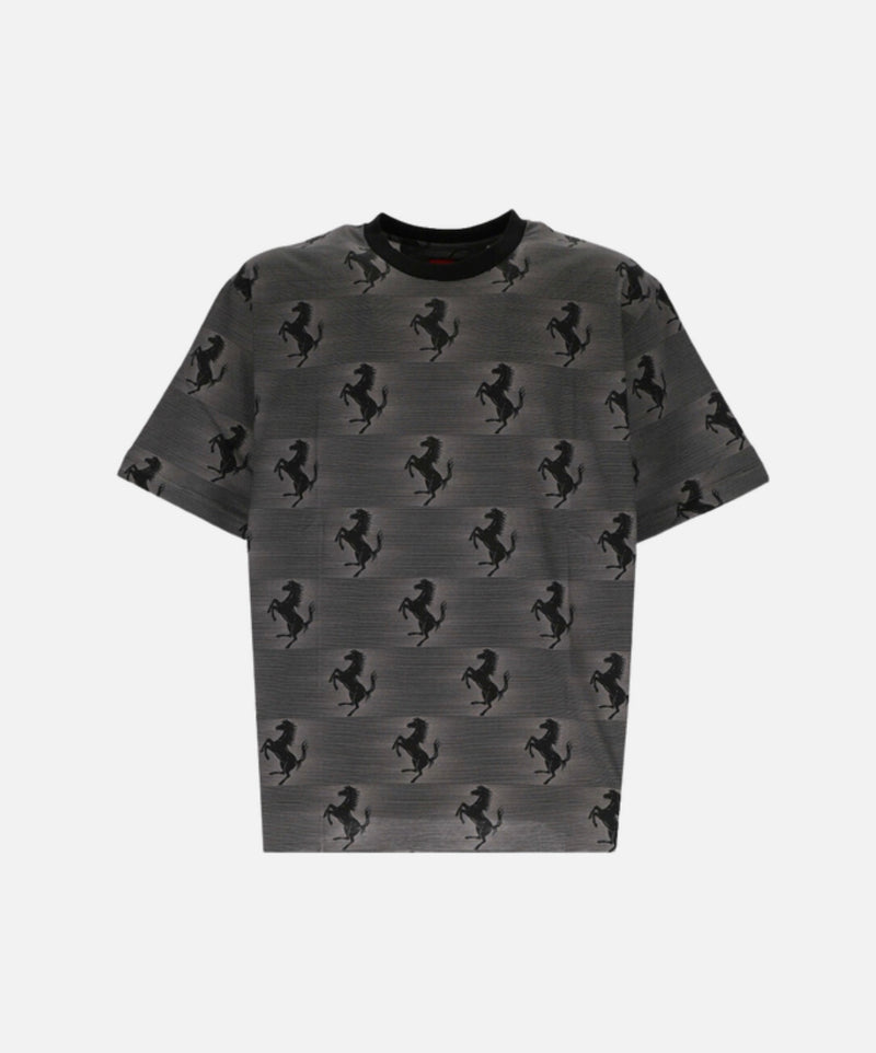 FERRARI Logo-print short-sleeve T-shirt