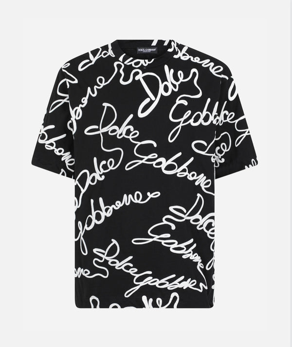 Dolce&Gabbana Jersey T-shirt with rubberized logo