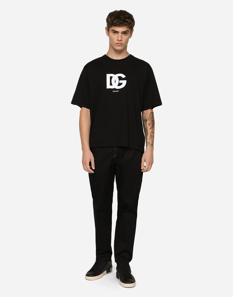 Dolce&Gabbana Cotton T-shirt with DG logo print