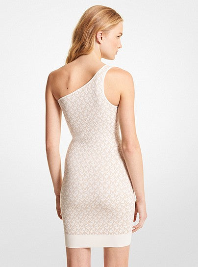 MICHAEL MICHAEL KORS Logo Jacquard One-Shoulder Tank Dress