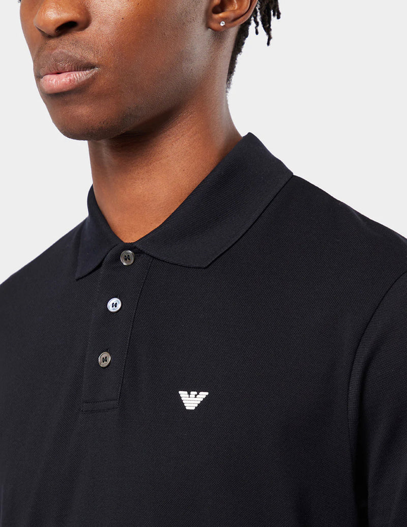 Emporio Armani TRICOLOUR TRIM POLO SHIRT