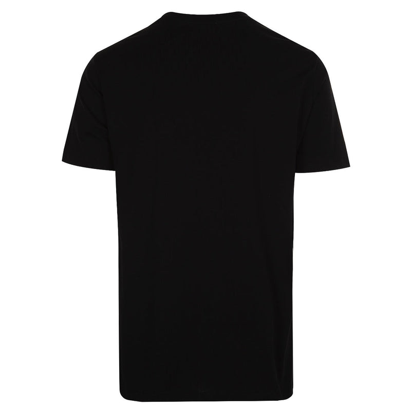 BALMAIN FOIL TAPE TEE NOIR, BLANC & ARGENT