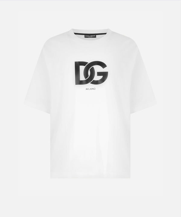 Dolce&Gabbana Cotton T-shirt with DG logo print