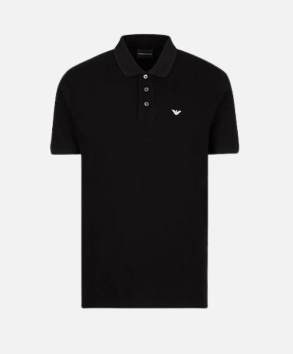 Emporio Armani TRICOLOUR TRIM POLO SHIRT