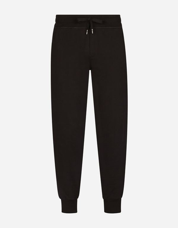 Dolce&Gabbana Jersey jogging pants with branded tag