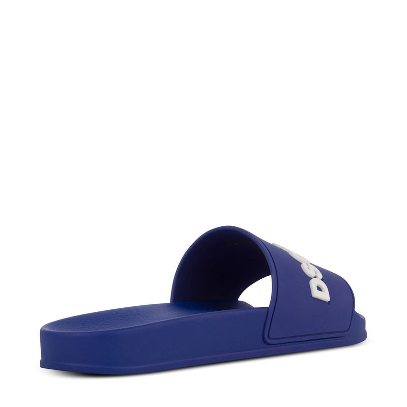 Dsquared2 Blue Rubber Logo Slides